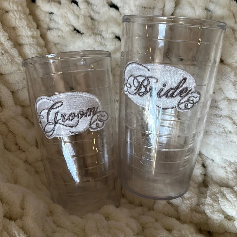 Bride and groom, 16 ounce Tervis  tumblers